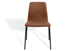 Stuhl Maverick Leder stapelbar braun