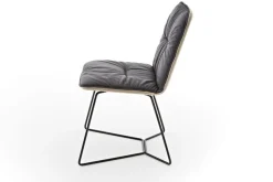 Stuhl T-Efendi Stoff hellgrau