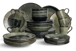 Suppenteller Dutch Rose grün D 23,5cm