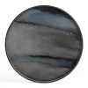 Tablett Notre Monde Graphite rund L