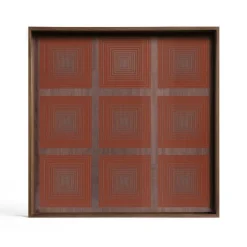 Tablett Notre Monde Squares Quadrat S
