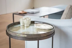 Tabletttisch rund klein hoch