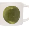 Tasse Tazza weiß-grün D 10,5 cm