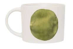 Tasse Tazza weiß-grün D 10,5 cm