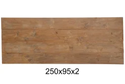 Teakholzplatte Antik 250x95x2