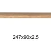 Teakholztisch "K" antik 247x90