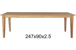 Teakholztisch "K" antik 247x90