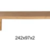 Teakholztisch "K" 242x97