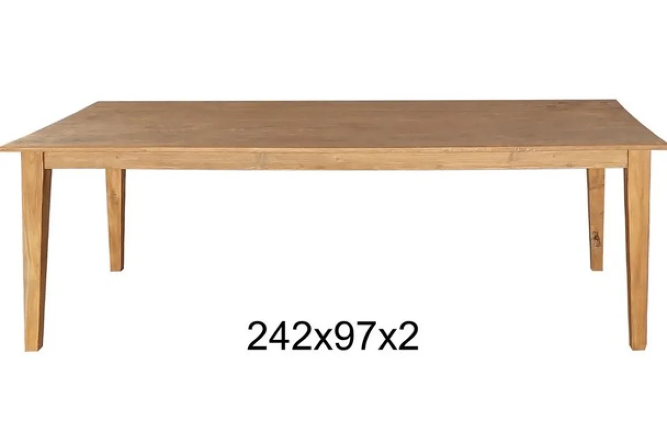 Teakholztisch "K" 242x97