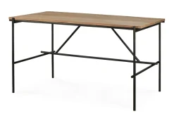 Teakholztisch Oscar Metall B 140 cm