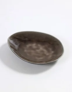 Teller Pure by Pascale Naessens oval klein braun