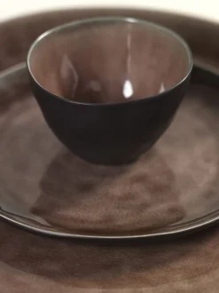 Teller Pure by Pascale Naessens oval gross braun