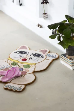 Teppich Lucky Cat creme