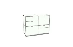 Thekenschrank weiß H 115 cm