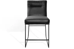 Thekenstuhl D-light Leder schwarz