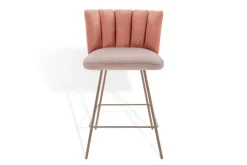 Thekenstuhl Gaia ohne Arm Cord rosa