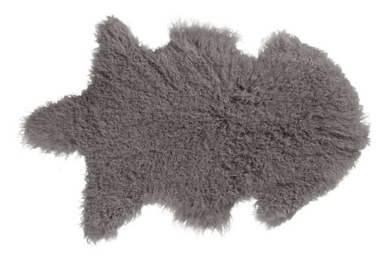 Tibetanisches Schaffell taupe