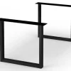 Tischbein Lincoln Set U-Form schwarz