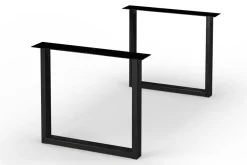 Tischbein Lincoln Set U-Form schwarz