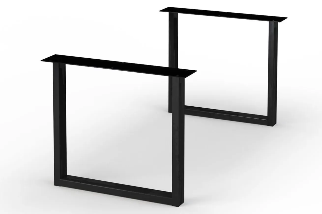 Tischbein Lincoln Set U-Form schwarz