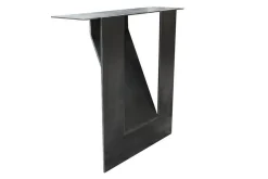 Tischbein Tischwange 2er Set Rohstahl