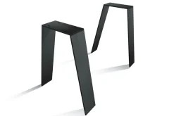 Tischbeine A Rohstahl geölt 2er Set