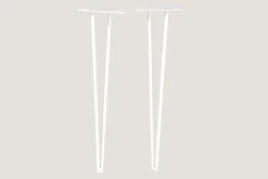 Tischbeine Pin Metall weiss 4er Set