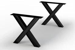 Tischbeine Riverside X-Form Set schwarz