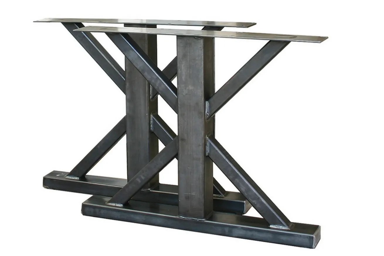 Tischgestell Eisen schwarz 90