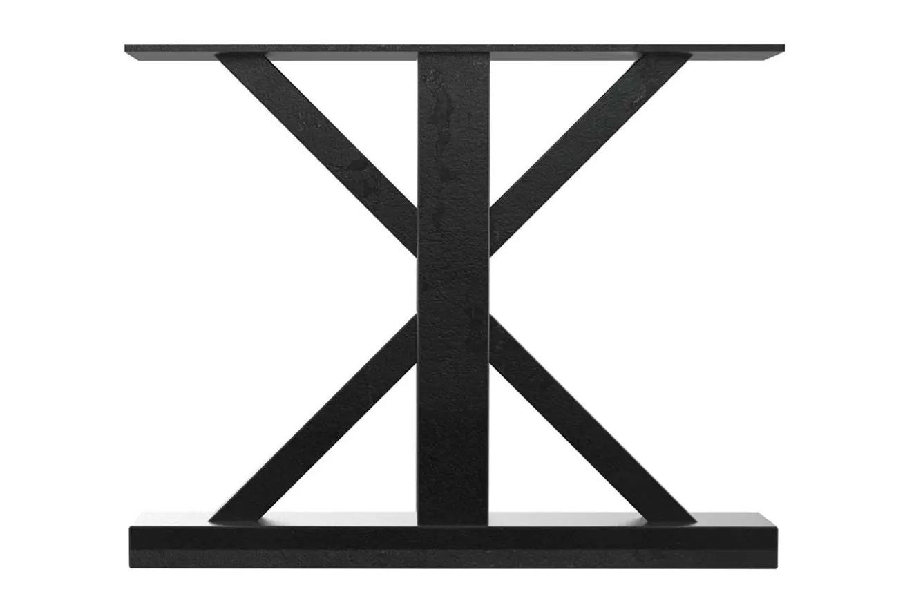 Tischgestell Eisen schwarz 90