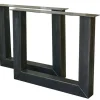 Tischgestell 2er Set Eisen schwarz