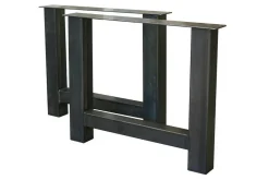 Tischgestell 2-er Set Eisen schwarz 90