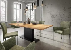 Tischgestell Luxor Mittelfuss Stahl schwarz