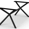 Tischgestell Nora X-Form schwarz