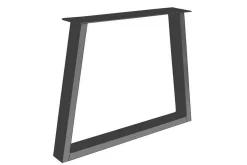 Tischgestell Trapez Metall grau 2er Set