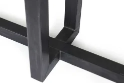 Tischgestell U-lang Rohstahl schwarz 158