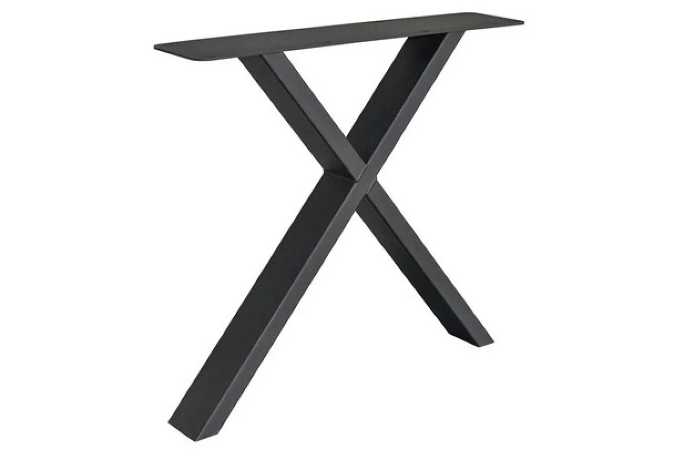 Tischgestell X Metall schwarz 2er Set