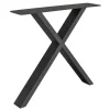 Tischgestell X Metall schwarz 2er Set