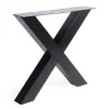 Tischgestell X Metall schwarz 2er Set