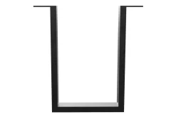 Tischkufe 2er Set Rohstahl schwarz 71