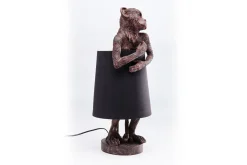 Tischlampe Affe braun schwarz