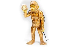Tischlampe Affe Taucher gold