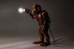 Tischlampe Affe Taucher gold