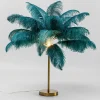 Tischlampe Feather Palm grün
