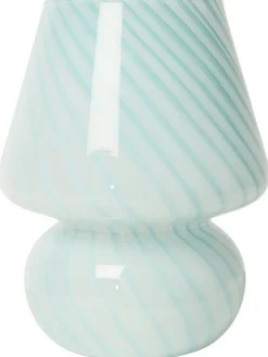 Tischlampe Joy Glas hellblau H 19