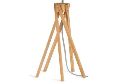 Tischlampe Kilimanjaro Bambus Textil weiß