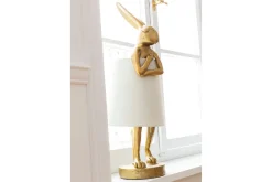 Tischleuchte Animal Rabbit weiss gold h 68 cm