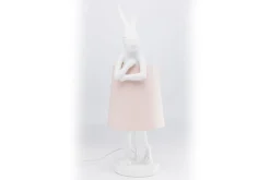 Tischleuchte Animal Rabbit weiss rosa h 68 cm