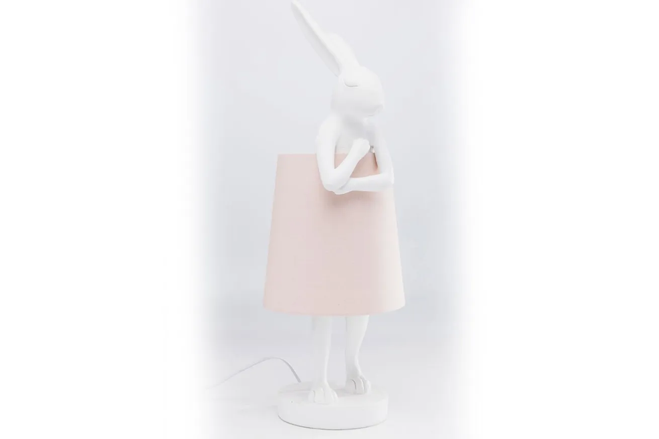 Tischleuchte Animal Rabbit weiss rosa h 68 cm
