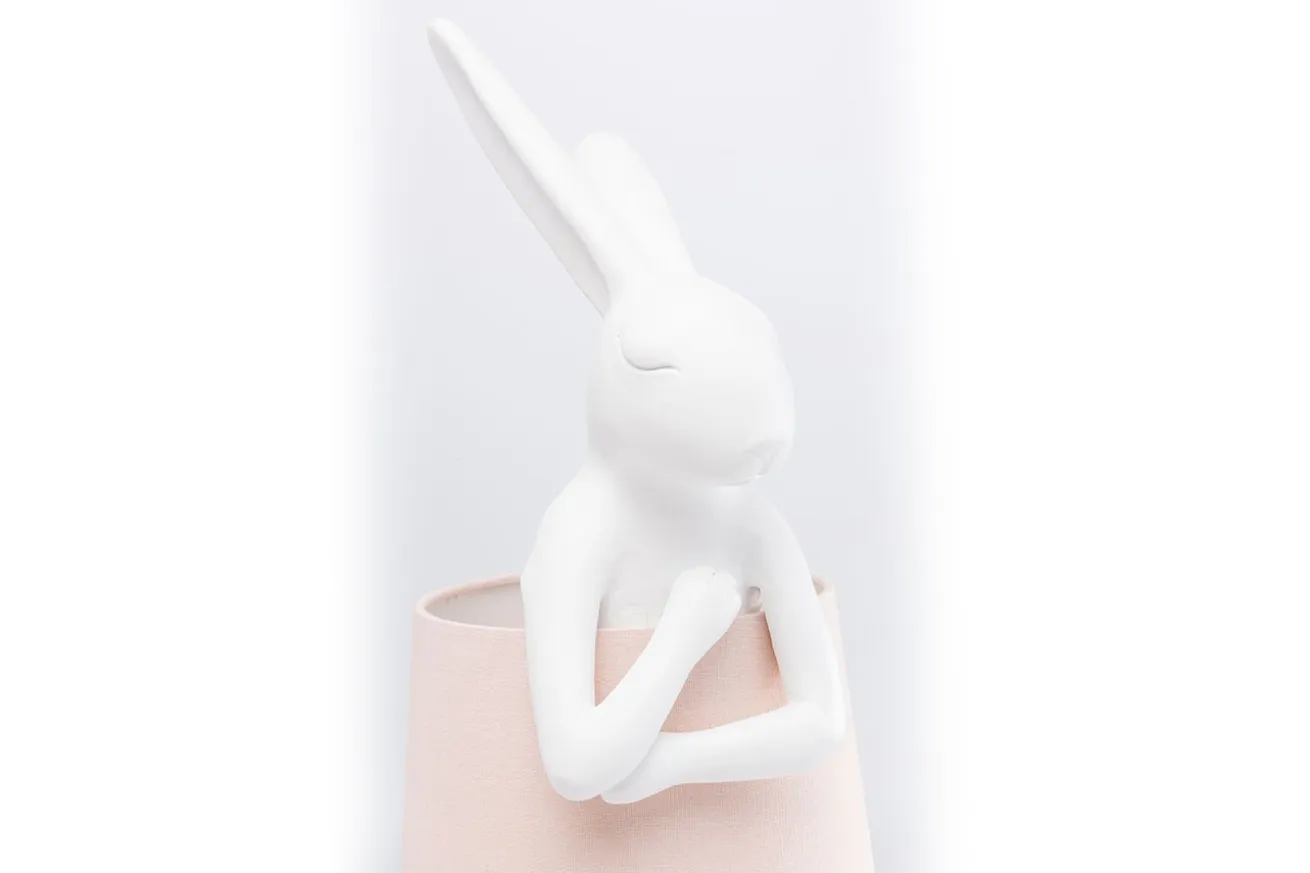 Tischleuchte Animal Rabbit weiss rosa h 68 cm